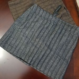 NWT....THE LIMITED HERRINGBONE WOOL MINISKIRT